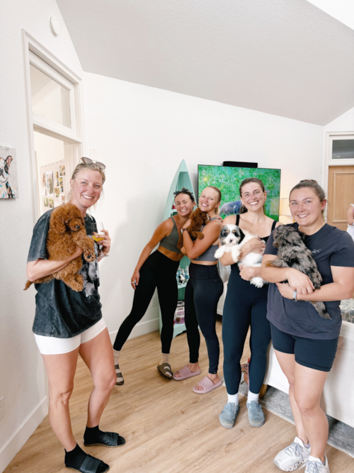 Seaside Pups Pilates and Puppies 🐶 Trending Video