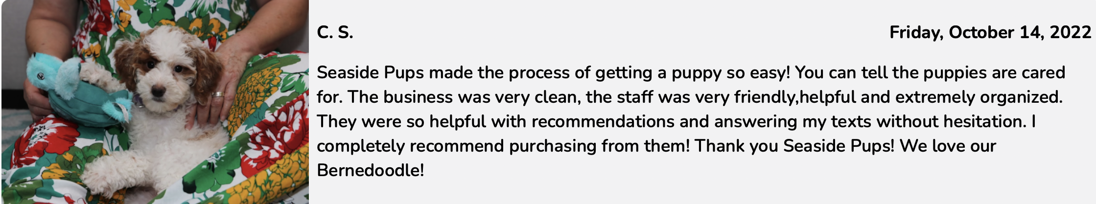 19. seaside pups customer review 2