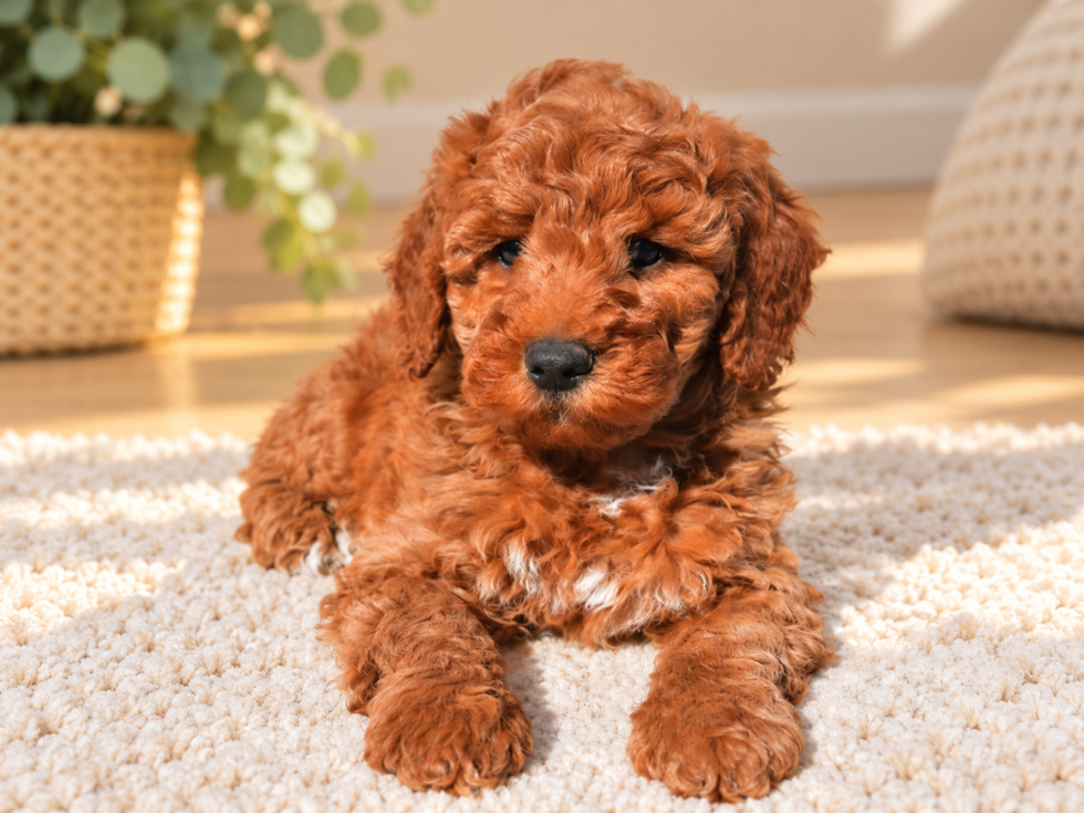 Cute Mini Goldendoodle Poodle Mix Pup