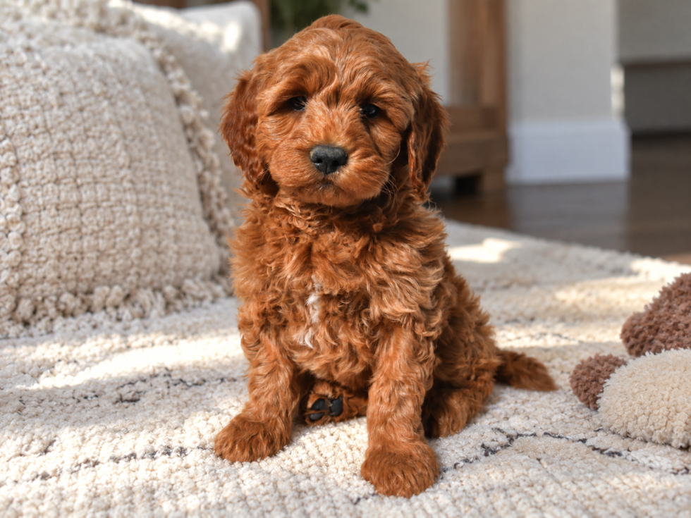 Cute Mini Goldendoodle Baby