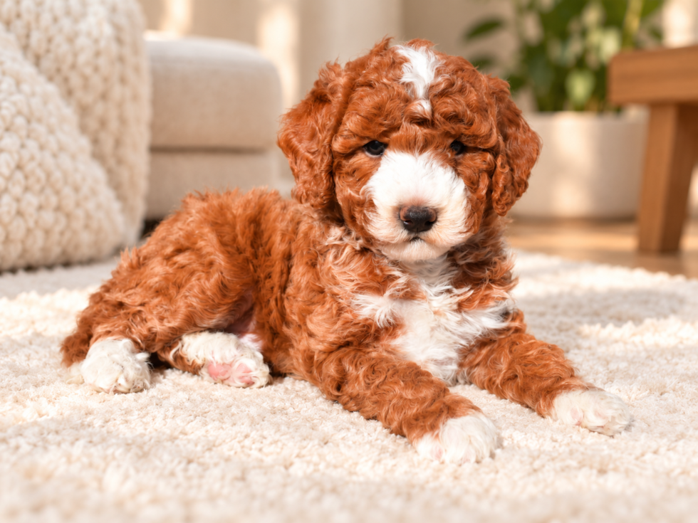 Cute Mini Goldendoodle Baby