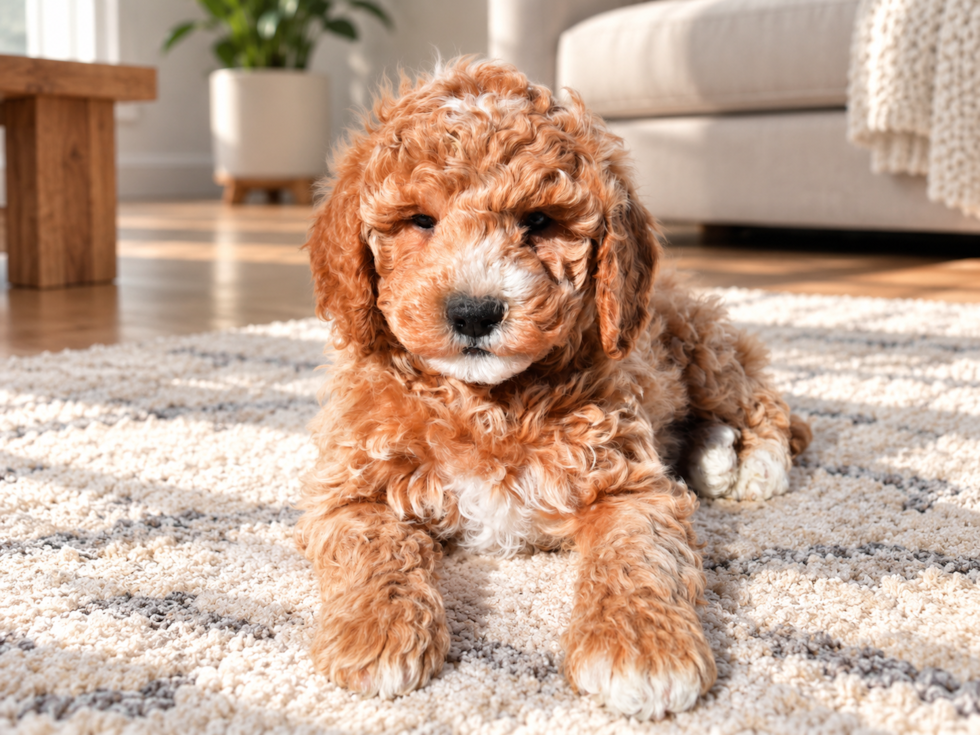 Cute Mini Goldendoodle Baby