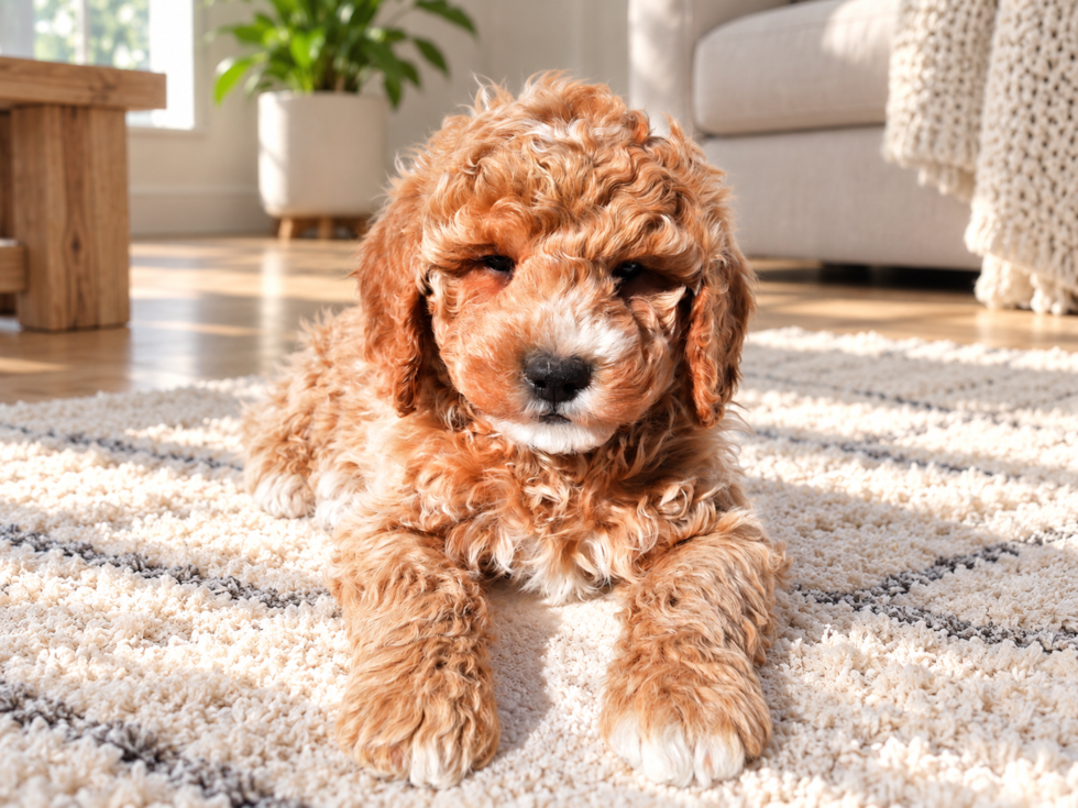 Cute Mini Groodle Poodle Mix Puppy