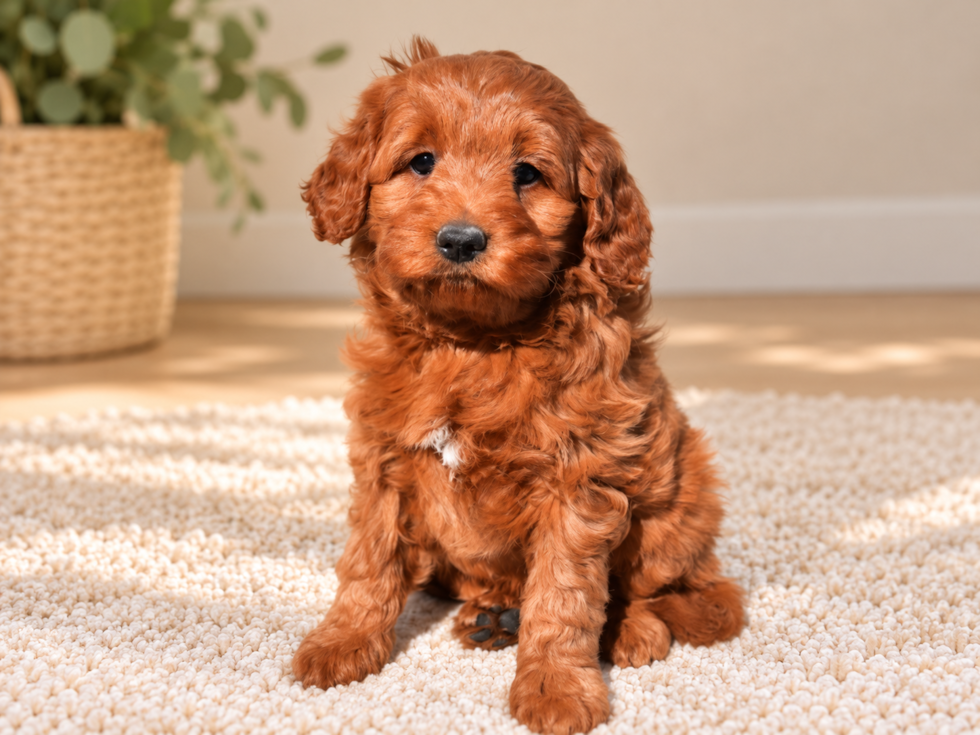 Cute Mini Groodle Poodle Mix Puppy