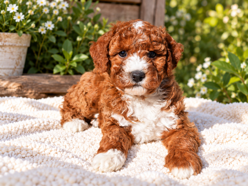 Cute Mini Goldenpoo Poodle Mix Puppy