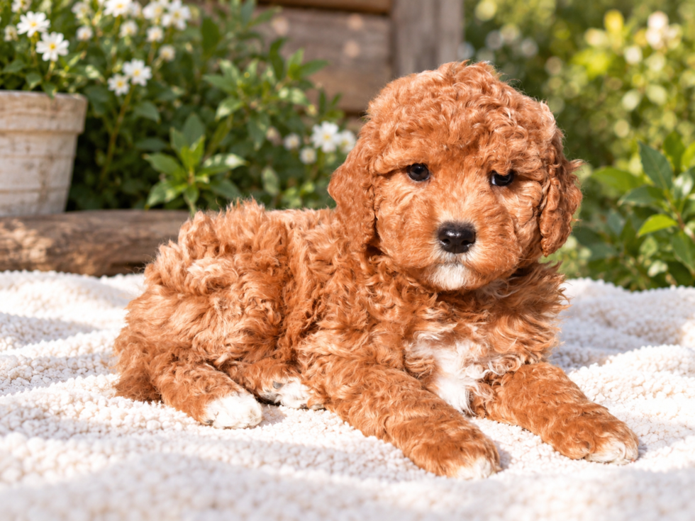 Cute Mini Goldendoodle Baby